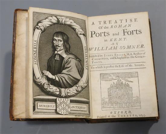 Somner, William - A Treatise of the Roman Ports and Forts in Kent, bound with Julii Caesaris Portus Iccius,